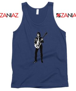 Ben Orr Guitar Rock Band Best Navy Blue Tank Top