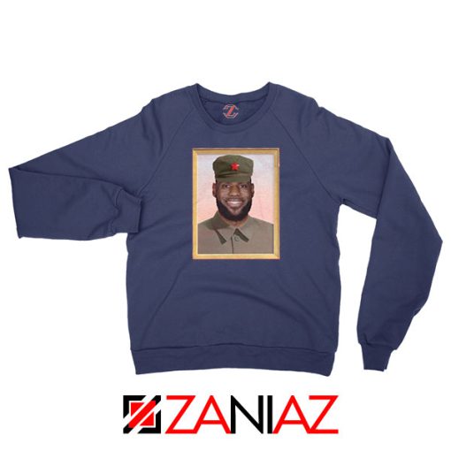 China King Lebron James New Navy Blue Sweatshirt