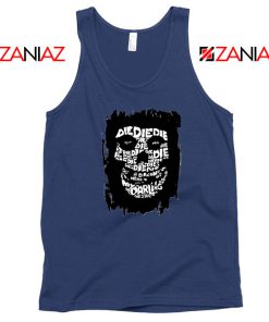 Die Die My Darling Song Cheap Navy Blue Tank Top