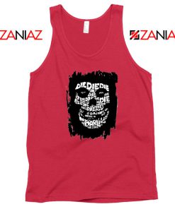 Die Die My Darling Song Cheap Red Tank Top