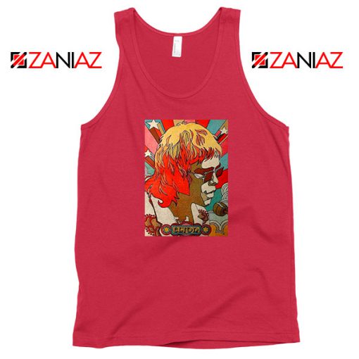 Elton John English Singer Best Red Tank Top