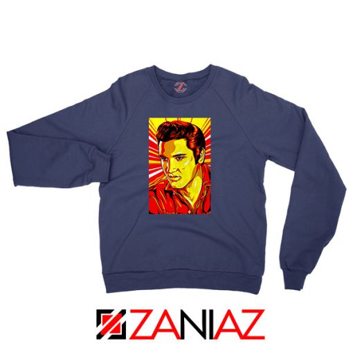 Elvis Presley Best Rock n Roll Navy Blue Sweatshirt