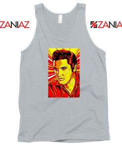 Elvis Presley Cheap Rock n Roll Grey Tank Top