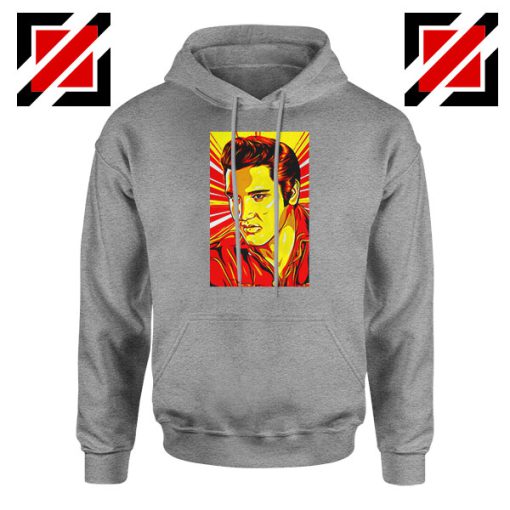 Elvis Presley New Rock n Roll Grey Hoodie