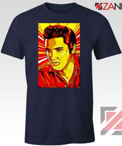 Elvis Presley Nice Rock n Roll Navy Blue Tshirt