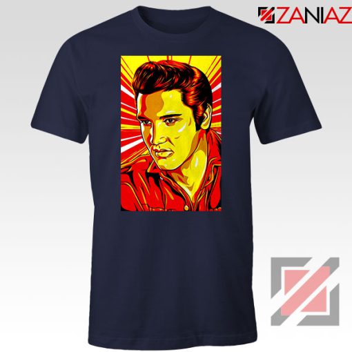 Elvis Presley Nice Rock n Roll Navy Blue Tshirt