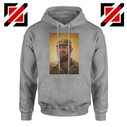 Fidel Castro Politician Nice Grey Hoodie