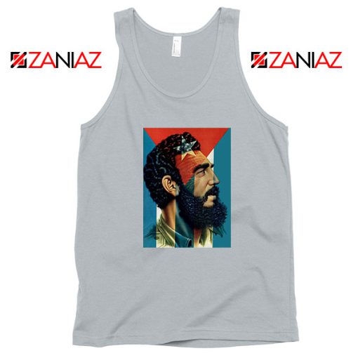 Fidel Castro Revolutionalist Grey Tank Top