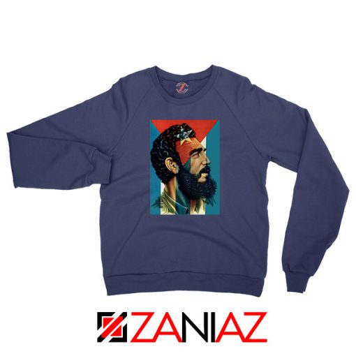 Fidel Castro Revolutionalist Nice Navy Blue Sweatshirt