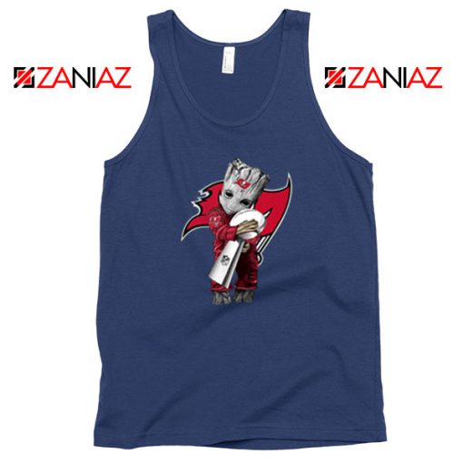 Groot Tampa Bay Buccaneers Best Navy Blue Tank Top