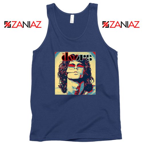 Jim Morrison American Poet Navy Blue Tank Top