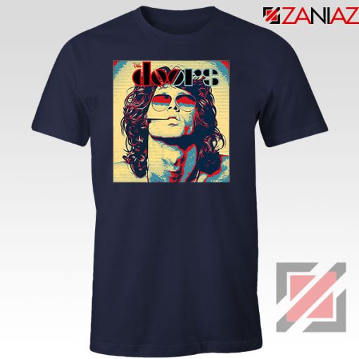 Jim Morrison American Poet Navy Blue Tshirt