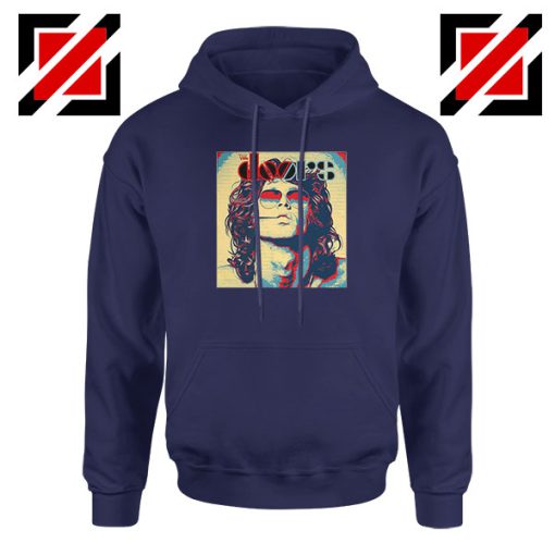 Jim Morrison American Poet New Navy Blue Hoodie