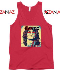 Jim Morrison American Poet Red Tank Top