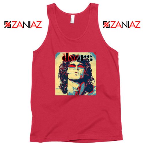 Jim Morrison American Poet Red Tank Top