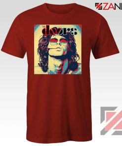 Jim Morrison American Poet Red Tshirt