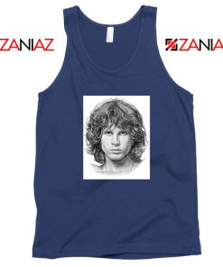 Jim Morrison Band The Doors Best Navy Blue Tank Top