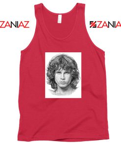 Jim Morrison Band The Doors Best Red Tank Top