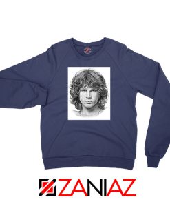 Jim Morrison Band The Doors Navy Blue Sweatshirt