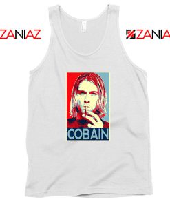 Kurt Cobain Legend Singer Best White Tank Top