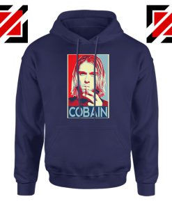 Kurt Cobain Legend Singer New Navy Blue Hoodie