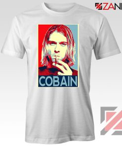 Kurt Cobain Singer Legend White Tshirt