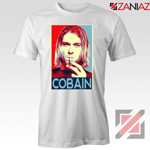 Kurt Cobain Singer Legend White Tshirt