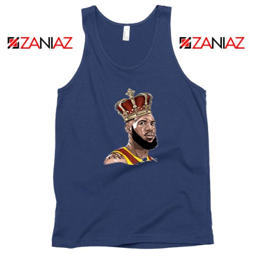 Lebron James Art NBA New Navy Blue Tank Top