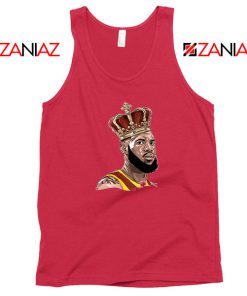 Lebron James Art NBA New Red Tank Top