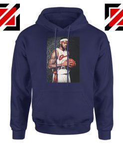 Lebron James Baseball Art Best Navy Blue Hoodie