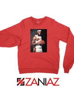 Lebron James Baseball Art Best Red Sweatshirt