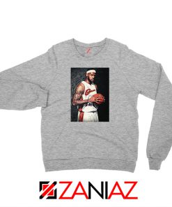 Lebron James Baseball Art Best Sport Grey Sweatshirt