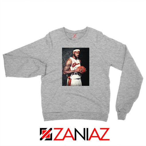 Lebron James Baseball Art Best Sport Grey Sweatshirt