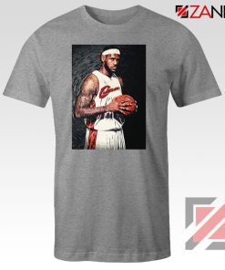 Lebron James Baseball Art Nice Sport Grey Tshirt