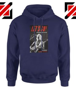 Lets Go Benjamin Orr The Cars Navy Blue Hoodie