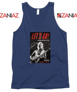 Lets Go Benjamin Orr The Cars Navy Blue Tank Top