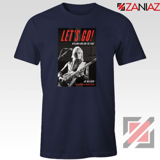 Lets Go Benjamin Orr The Cars Navy Blue Tshirt