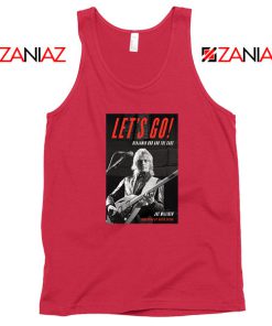 Lets Go Benjamin Orr The Cars Red Tank Top