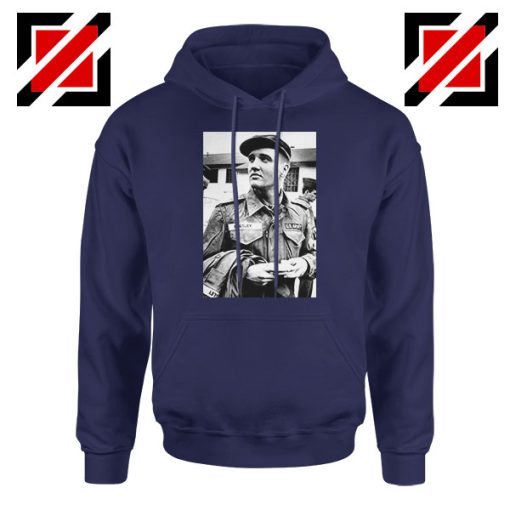 New Elvis Presley US Army Best Navy Blue Hoodie