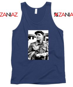 New Elvis Presley US Army Cheap Navy Blue Tank Top