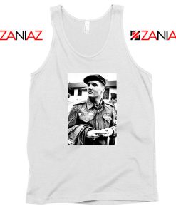 New Elvis Presley US Army Cheap White Tank Top