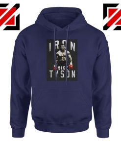 Nice Iron Mike Boxer MMA New Navy Blue Hoodie