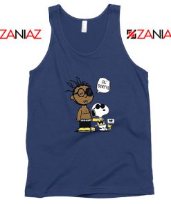 Ol Dirty Peanuts Cartoon Best Navy Blue Tank Top