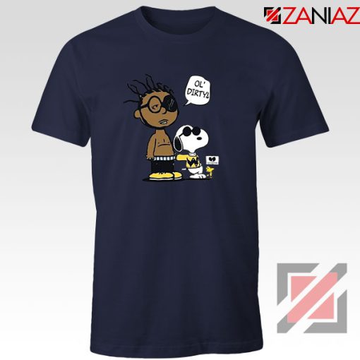 Ol Dirty Peanuts Cartoon Best Navy Blue Tshirt