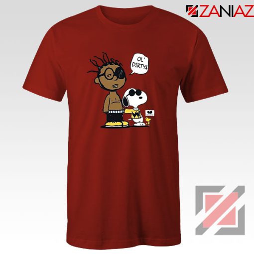 Ol Dirty Peanuts Cartoon Best Red Tshirt