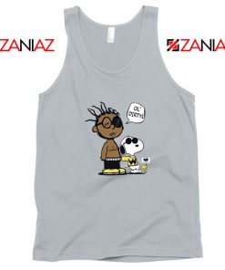 Ol Dirty Peanuts Cartoon Best Sport Grey Tank Top