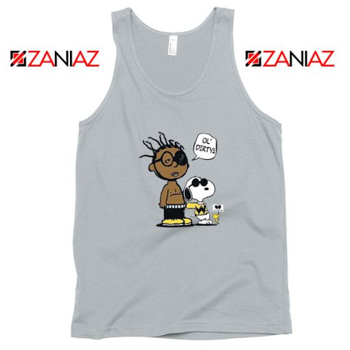 Ol Dirty Peanuts Cartoon Best Sport Grey Tank Top