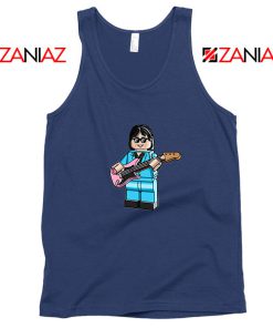 Ric Ocasek Lego The Cars Best Navy Blue Tank Top