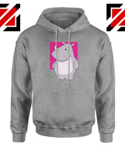 Team Building Rhino Mascot Sport Grey Hoodie