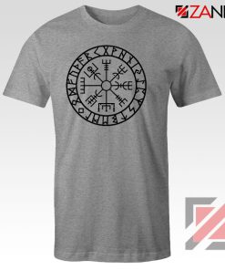 Vegvisir Compass Magical Stave Grey Tshirt